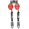 Twin Turbo� Fall Protection Systems (Line Length : 6.0 ft, Includes : (2) TurboLite PFLs, Fastening Method : Twin D-Ring Connector, Locking Snap Hooks)
