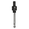 Heavy-Duty Carbon Steel Arbor w/Pilot Drills (Chuck Size : 1/4 in, Follow Through : 3/4 - 1-1/2 in, Shank Diam : 1/4 in)
