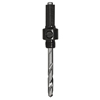 Heavy-Duty Carbon Steel Arbor w/Pilot Drills (Chuck Size : 1/2 in, Follow Through : 3/4 - 1-1/2 in, Shank Diam : 7/16 in)