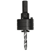 Heavy-Duty Carbon Steel Arbor w/Pilot Drills (Chuck Size : 1/2 in, Follow Through : 1-1/2 - 6 in, Shank Diam : 7/16 in)