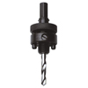 Heavy-Duty Carbon Steel Arbor w/Pilot Drills (Chuck Size : 1/2 in, Follow Through : 1-1/2 - 6 in, Shank Diam : 7/16 in)
