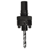 Heavy-Duty Carbon Steel Arbor w/Pilot Drills (Chuck Size : 3/4 in, Follow Through : 1-1/2 - 6 in, Shank Diam : 5/8 in)