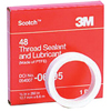 Scotch® Thread Sealant & Lubricant Tapes 48 (Quantity : 12 Rolls Per Case, Width : 1/2 in, Length : 260 in)