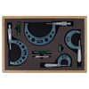 Series 103 Outside Micrometer Sets (Range : 0 in [Min], 4 in [Max], Display Type : Vernier, Includes : (4) Micrometers, w/Standards, Case)