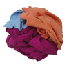 Terry Cloth Pieces Reclaimed Rags (Color : Assorted Colors, Quantity : 50 lbs. of Rags per Case)