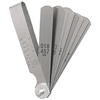 9 Blade Standard Feeler Gauge Sets (No. of Blades : 9, Blade Thickness : 0.0030 in, 0.0040 in, 0.0050 in, 0.0060 in, 0.0080 in, 0.0100 in, 0.0120 in, 0.0150 in, 0.0180 in, Measuring System : Inch/Metric)