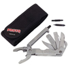 Multi-Purpose Tools (Material : Stainless Steel, Includes : Pliers w/Wire Cutter, Cross Cut Saw, Taper Grind Blade, Sheepfoot Blade, Can Bottle opener, Ruler, Screwdriver Bits, Nylon Belt Pouch, Quantity : 15 per set)
