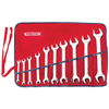 Metric Open End Wrench Sets (Opening Type : Open/Open, Head Angle : 15�, Includes : (1) 6 x 7mm, (1) 8 x 9mm, (1) 10 x 11mm, (1) 12 x 13mm, (1) 14 x 15mm, (1) 16 x 17mm, (1) 18 x 19mm, (1) 20 x 22mm, (1) 21 x 23mm, (1) 24 x 26mm, Tool Roll)