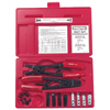 Retaining Ring Pliers Sets (Jaw Shape : Straight, Includes : External Plier, Internal Plier, (2) .108 in. Tips, 0� Angle, (2) .108 in. Tips, 15� Angle, (2) .108 in. Tips, 45� Angle, (2) .108 in. Tips, 90� Angle, (2) .120 in. Tips, 0� Angle, (2) .120 in. Tips, 15� Angle, (2) ., Material : Alloy Steel)