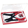 Retaining Ring Pliers Sets (Jaw Shape : Straight, Includes : External Plier, Internal Plier, (4) .038 in. Tips, 90� Angle, (4) .047 in. Tips, 45� Angle, (4) .047 in. Tips, 0� Angle, (4) .070 in. Tips, 0� Angle, Plastic Box, Material : Alloy Steel)