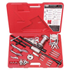 6 Ton Standard Puller Sets (Includes : T-Handles Rod, (2) Slide Hammers, Reversible Adjusting Nut, Two Jaw Yoke, Three Jaw Yoke, 2 Way/3 Way Slotted Crossarm, (6) Reversible Jaws, (2) Inside Jaws, (3) Jaw Pivot Pins, Inside Hook Jaw, Forcing Screw, Standard Detachable Tip, (9))