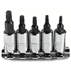 6 Piece Torx� Bit Sets (Drive Size : 1/4 in, Drive Type : Square, Tip Size Symbol : T-10, T-15, T-20, T-25, T-27, T-30)