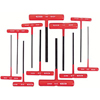 11 Piece T-Handle Hex Key Sets (Measuring System : Inch, Tip Size : 5/64 in, 3/32 in, 7/64 in, 1/8 in, 9/64 in, 5/32 in, 3/16 in, 7/32 in, 1/4 in, 5/16 in, 3/8 in, Tip Type : Hex)