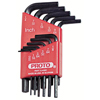 Hex Key Sets (Measuring System : Inch, Tip Size : 0.050 in, 1/16 in, 5/64 in, 3/32 in, 7/64 in, 1/8 in, 9/64 in, 5/32 in, 3/16 in, 7/32 in, 1/4 in, Tip Type : Hex)