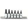 6 Piece Torx� Bit Socket Sets (Drive Size : 3/8 in, Drive Type : Square, Tip Size Symbol : T-15, T-20, T-25, T-27, T-30, T-40)