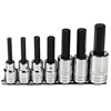 7 Piece Hex Bit Socket Sets (Drive Size : 1/2 in, Drive Type : Square, Tip Size : 1/4 in, 5/16 in, 3/8 in, 7/16 in, 1/2 in, 9/16 in, 5/8 in)