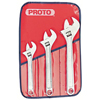 Clik-Stop� 3 Piece Adjustable Wrench Sets (Opening Size : 1 1/8 in [Max], 1 5/16 in [Max], 1 1/2 in [Max], Opening Type : Jaw, Length : 8 in, 10 in, 12 in)