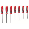 7 Piece Torx� Screwdriver Sets (Tip Size Symbol : T-10, T-15, T-20, T-25, T-27, T-30, T-40, Tip Type : Torx, Handle Material : Plastic)