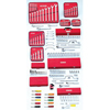 194 Piece Master Socket & Wrench Sets (Drive Size : 1/4 in, 3/8 in, 1/2 in, Includes : (109) Sockets and Accessories, (61) Wrenches, (11) Nut Drivers, (13) Hex Keys, Weight : 61 lb)