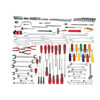 148 Piece Starter Maintenance Sets (Drive Size : 3/8 in, Includes : (59) Sockets and Accessories, (41) Wrenches, (1) Striking and Struck Tool, (3) Pliers, (9) Screwdrivers, (25) Miscellaneous Tools, 45005 Roller Cabinet)