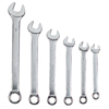 6 Piece Combination Wrench Sets (Opening Size : 3/8 in, 7/16 in, 1/2 in, 9/16 in, 5/8 in, 3/4 in, Opening Type : Open/Box, Includes : Pouch)