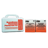 Bloodborne Pathogens Kits (Includes : Control Gown, X-Large, Eye Face Shield/Mask, Nitrile Exam Gloves, Absorbent Powder, 2 oz. Pouch, Biohazard Bag, Clear Bag, Scoop Spatula, Surface Disinfectant Towelettes, Antiseptic Towelettes, Paper Towels, Length : 4 1/2 in, Width : 7 1/2 in)