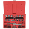 24-Piece Metric Tap & Hexagon Die Sets (Die Type : Hexagon, Tap Type : Plug, Includes : (10) Metric 3 mm - 0.50 thru 12 mm - 1.75, Pipe 1/8 in - 28 BSP, Taps, Dies, Tap Wrench, T-Handle Wrench, Plastic Case)