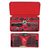 41-Piece Metric Tap & Die Super Sets (Die Type : Hexagon, Tap Type : Plug, Includes : (16) Metric 3 mm - 0.50 thru 12 mm - 1.75, Pipe 1/8 in - 28 BSP, Taps, Dies, Tap Wrenches, T-Handle Wrench, Pitch Gauge/s, Plastic Case)