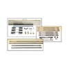Hinge Butt Templet Kits (Blade Type : Hinge Butt Template, Includes : Hinge Butt Templet, Mortising Bit, Templet Guide, Locknut, Carrying Case)