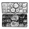 Housing Ring Assortments (Includes : (15) 1/2 in, (15) 5/8 in., (15) 11/16 in, (15) 3/4 in, (15) 13/16 in, (15) 7/8 in, (10) 1 in, (10) 1-1/16 in, (10) 1-1/8 in, (10) 1-1/4 in, (5) 1-3/8 in, (5) 1-1/2 in, (5) 1-5/8 in, (5) 1-3/4 in, Plastic Box, Material : Spring Steel, Mounting : Internal-Axial)