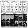 Socket Head Set Screw Assortments (Includes : (10) 6-32 x 3/16 in, (10) 8-32 x 3/16 in, (10) 10-24 x 1/4 in, (30) 1/4-20 x 14 in, (20) 1/4-28 x 1/4 in, (20) 1/4-20 x 3/8 in, (30) 5/16-18 x 3/8 in, (20) 5/16-24 x 3/8 in, (20) 5/16-18 x 1/2 in, (10) 3/8-16 x 3/8 in, (10) 3/8-24 x, Head Type : Hexagon Recess, Material : Alloy Steel)