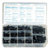 Socket Head Cap Screw Assortments (Includes : Plastic Case, (10) 1/4-20 x 1 in, (10) 1/4-20 x 1-1/2 in, (10) 1/4-20 x 1-1/4 in, (10) 1/4-20 x 3/4 in, (10) 1/4-28 x 1 in, (10) 1/4-28 x 1-1/2 in, (10) 1/4-28 x 1-1/4 in, (10) 1/4-28 x 3/4 in, (10) 10-24 x 1 in, (10) 10-24 x 1/2 in, (10), Head Type : Hexagon Recess, Material : Alloy Steel)