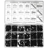 Metric Socket Head Screw Assortments (Includes : (25) M4 x 0.7 x 10mm, (25) M4 x 0.7 x 12mm, (25) M4 x 0.7 x 20mm, (25) M4 x 0.7 x 25mm, (25) M5 x 0.8 x 12mm, (25) M5 x 0.8 x 20mm, (10) M5 x 0.8 x 25mm, (10) M5 x 0.8 x 30mm, (10) M6 x 1.0 x 12mm, (10) M6 x 1.0 x 20mm, (10) M6 x 1.0, Head Type : Hexagon Recess, Material : Alloy Steel)