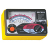 Analog Insulation Testers (Voltage : 0.00 VAC [Min], 600.00 VAC [Max], 250.00 VDC [Max], 500.00 VDC [Max], 1000.00 VDC [Max], Continuity : 0.000 Ohm [Min], 500.000 Ohm [Max], Height : 4.170 in, 7 1/4 in)