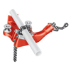 Top Screw Bench Chain Vises (Pipe Cap. : 1/8 in [Min], 4 in [Max], Jaw Material : Alloy Steel, Material : Cast Iron)