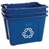 Recycling Boxes (Capacity Vol. : 14 gal, Length : 20 3/4 in, 21 in, Width : 16 in)