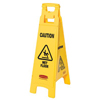 Floor Safety Signs (Depicted Text : Caution Wet Floor, Color : Yellow, Length : 38 in)