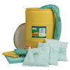 Drum Spill Kits (Drum Size : 55 Gal, Absorption : 38.000 gal [Max], Includes : (50) Pads, 15 x 19 in, (4) SOCs, 3 in x 12 ft, (8) Pillows, 17 x 19 in, Goggles, Nitrile Gloves, (5) Disposal Bags, Emergency Response Handbook)