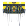 Stanley 10 Piece Standard Fluted Screwdriver Sets STA680-60-100