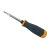 6-Way Screwdrivers (Overall Length : 7 3/4 in, Includes : #1 #2 Phillips Tips, 3/16 1/4 Slotted Tips, 1/4 5/16 Nutdrivers)
