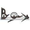 9H Series Combination Squares (Blade Length : 12 in, Beam Material : Cast Iron, Graduation(s) : 8ths, 16ths, 32nds, 64ths)