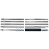 Series 121 Long Range Tubular Inside Micrometers (Range : 32 in [Min], 107 in [Max], Includes : (3) Graduated Measuring Rods, (2) Extension Rods, Wt. : 15.41 lb)