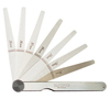 Metric Tapered-Leaf Thickness Gages (No. of Blades : 9, Blade Width : 7 mm [Min], 12.700 mm [Max], Blade Length : 114 mm)