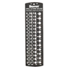 Nos. 1-60 Drill & Steel Wire Gages (Range : 0.228 in [Min], 0.040 in [Max], No. of Holes : 60, Wt. : 0.17 lb)
