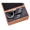 S436.1 Series Micrometer Sets (Range : 0 in [Min], 6 in [Max], Graduation(s) : .0001 in, Includes : 1, 2, 3, 4, 5, 6 in. Series S436 Micrometers, (5) Standards, Case)
