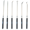 6-Piece Hook and Pick Sets (Blade Material : High Carbon Steel, Includes : Combination Pick, Hook Pick, Straight Pick, 90� Pick, Complex Pick, Double Angle Pick)
