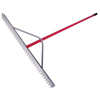 Landscape Rakes (Tine Shape : Straight, Head Width : 36 in, Handle Length : 66 in)