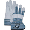 Leather Palm Gloves (Size Group : Large, Material : Split Cowhide, Style : Gunn Cut, Straight Thumb)