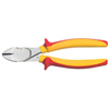 Insulated High Leverage Diagonal Cutters (Overall Length : 8 in, Cable/Wire Size : 4 AWG [Max], Material : Tool Steel)
