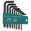 Torx� L-Key Sets (Tip Size Symbol : T-8, T-9, T-10, T-15, T-20, T-25, T-27, T-30, T-40, Tip Type : Torx, Overall Length : 1.900 in [Min], 3.100 in [Max])